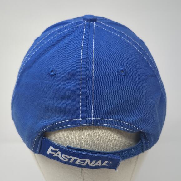 Fastenal Strapback Baseball Cap Blue One Size Adjustable Embroidered 6 Panel - Picture 5 of 9